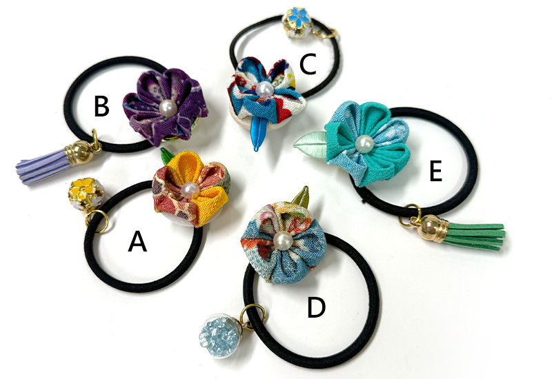 細工纏花單層髮圈